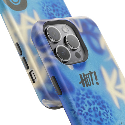 MagSafe "brilliant blues" airbrush iPhone case