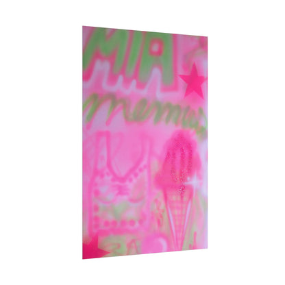 "miami matcha" airbrush rolled print