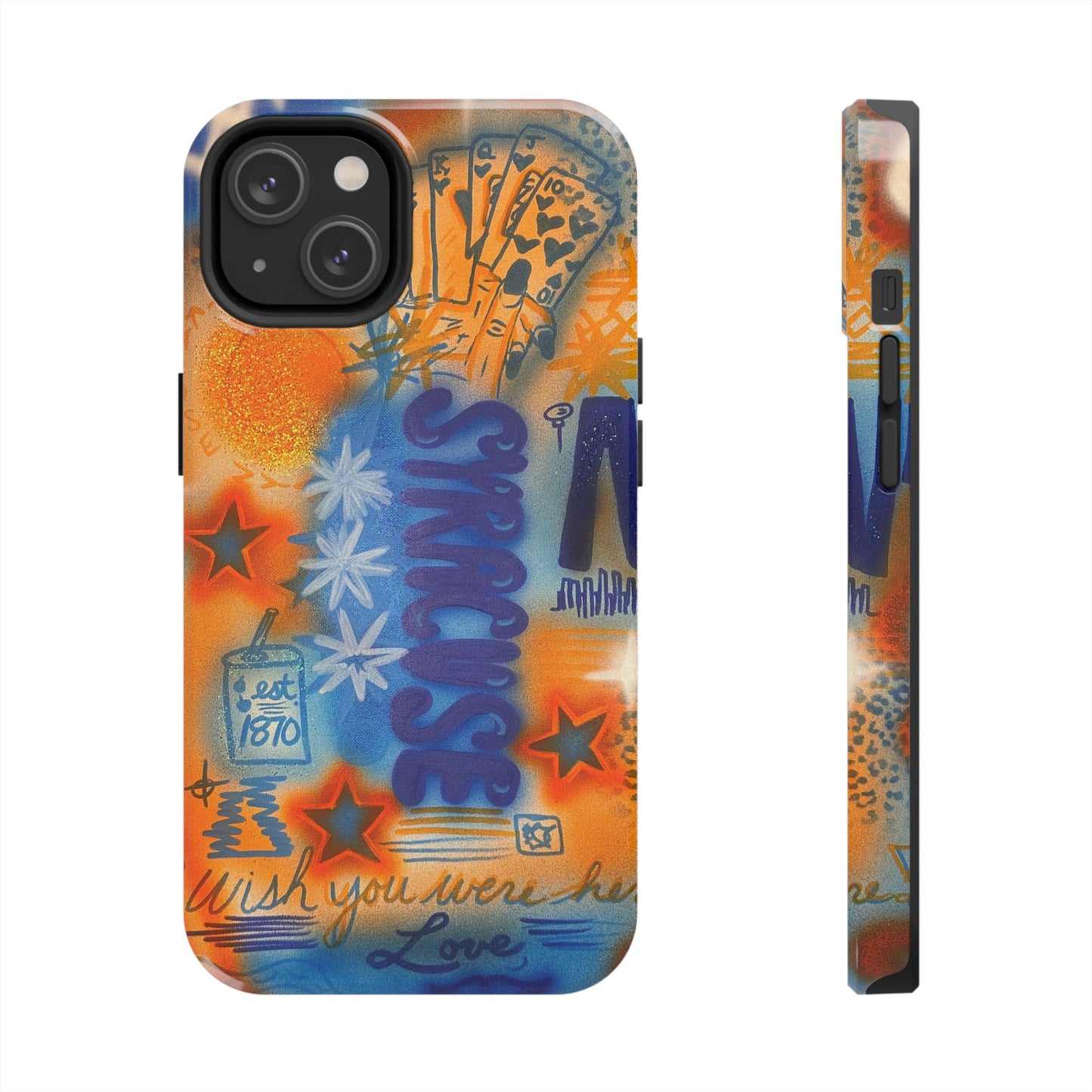"syracuse" airbrush iPhone case