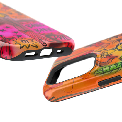 MagSafe "wild, wild west" airbrush iPhone case