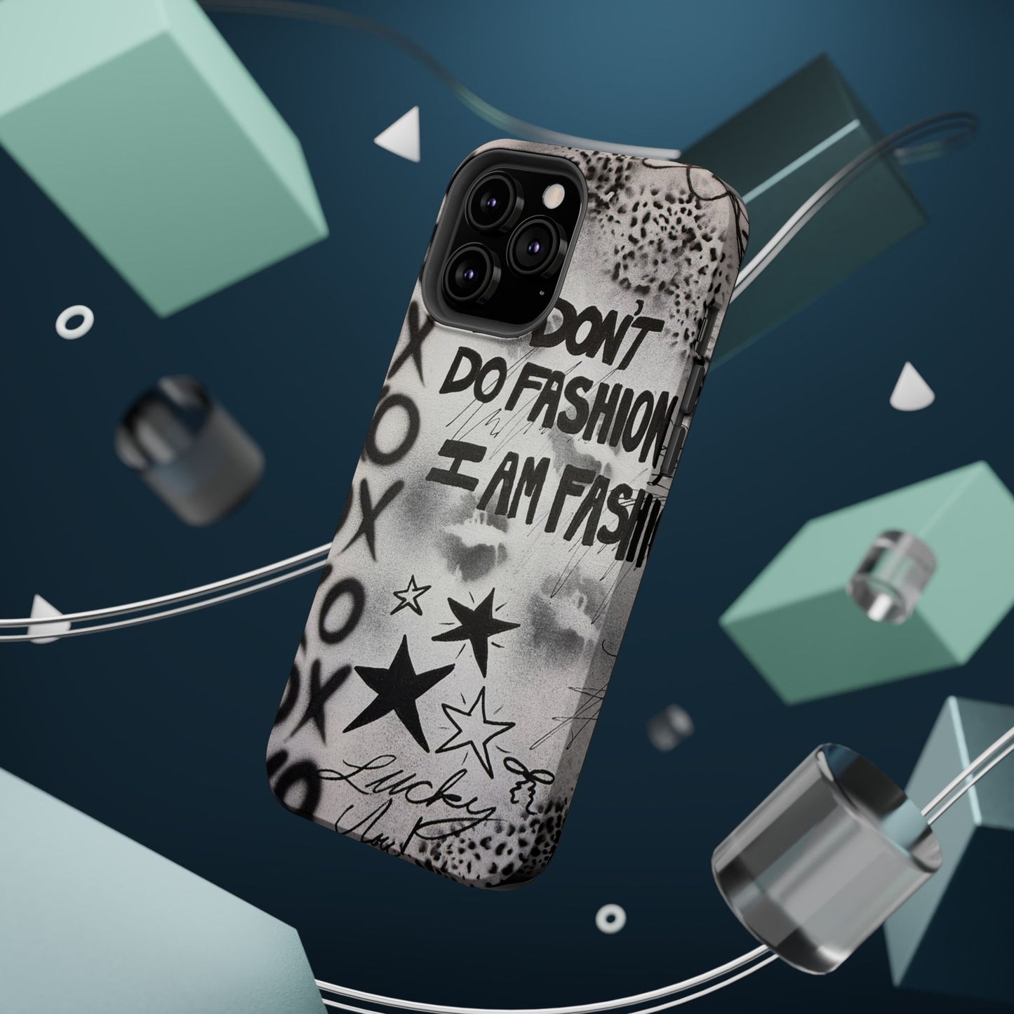 MagSafe "i am fashion" airbrush iPhone case
