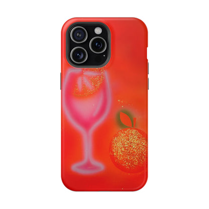MagSafe "aperol spritz" airbrush iPhone case