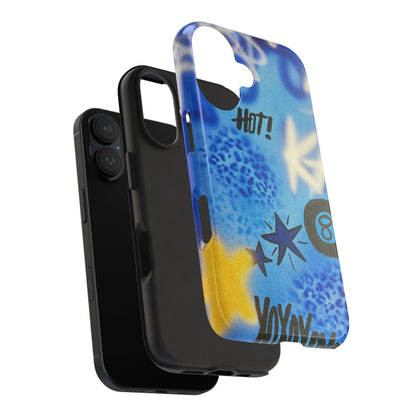 "brilliant blues" airbrush iPhone case