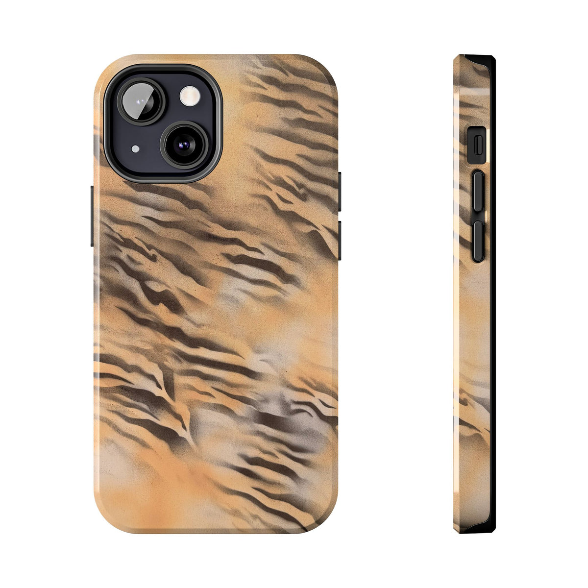 neutral tiger airbrush iPhone case