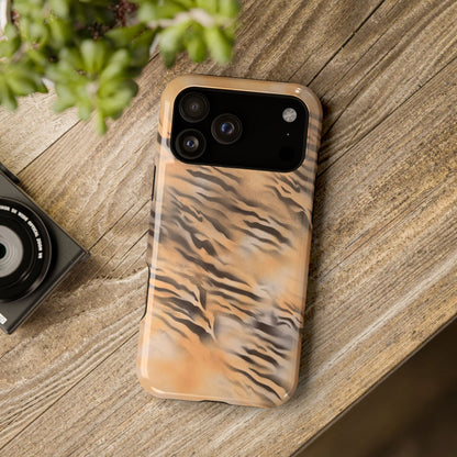 MagSafe "neutral tiger" airbrush iPhone case