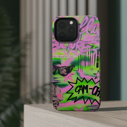 MagSafe "green camo" airbrush iPhone case
