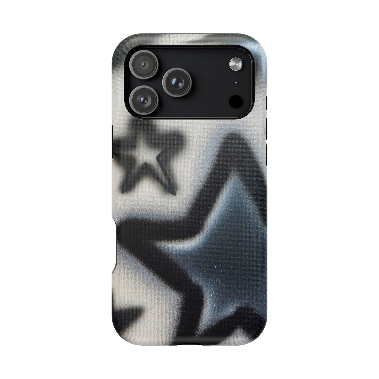MagSafe "black & white stars" airbrush iPhone case