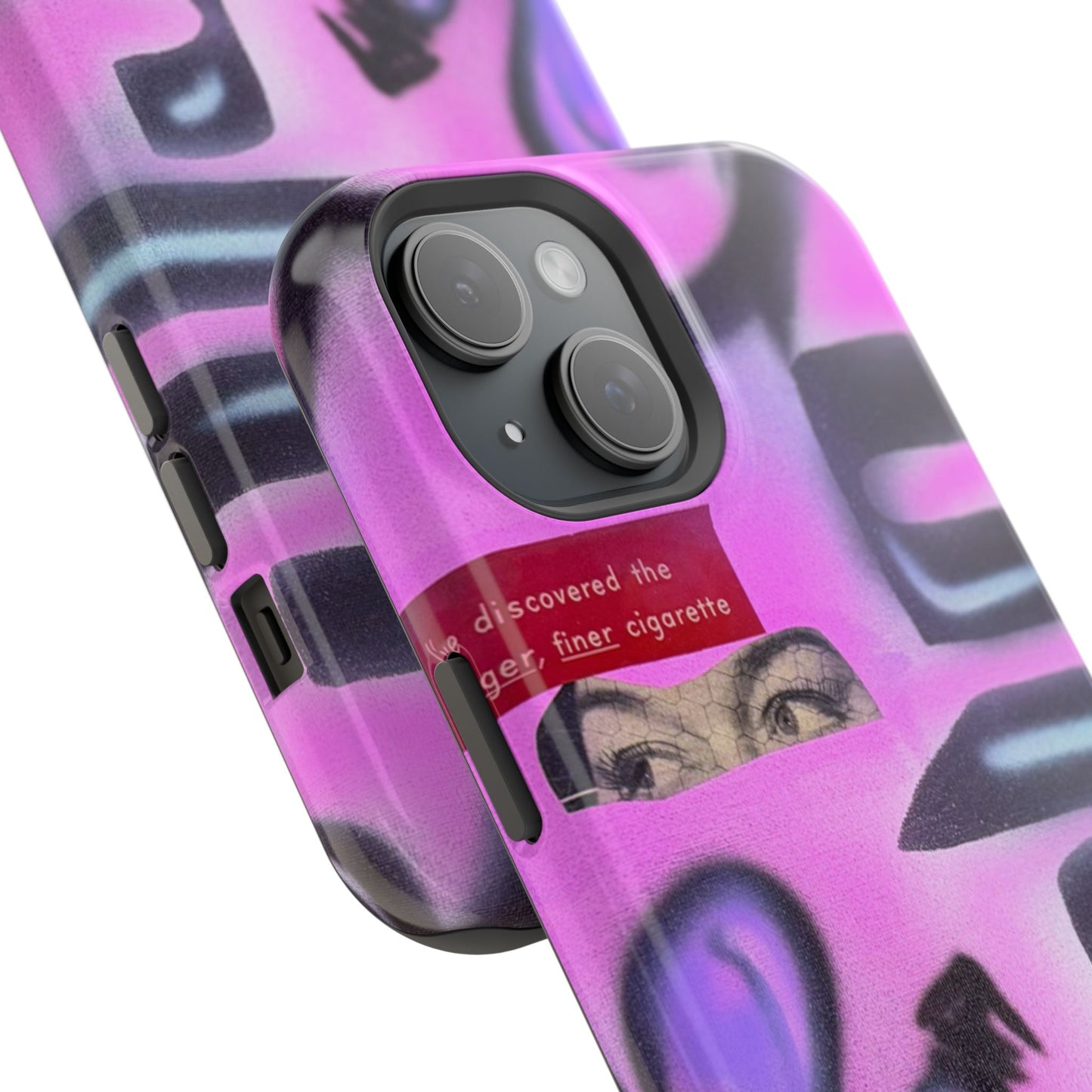 MagSafe "purple princess" airbrush iPhone case