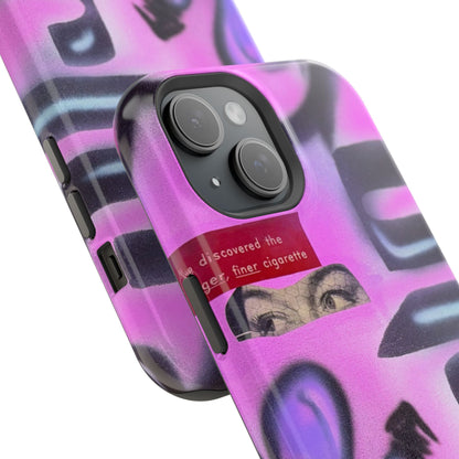 MagSafe "purple princess" airbrush iPhone case
