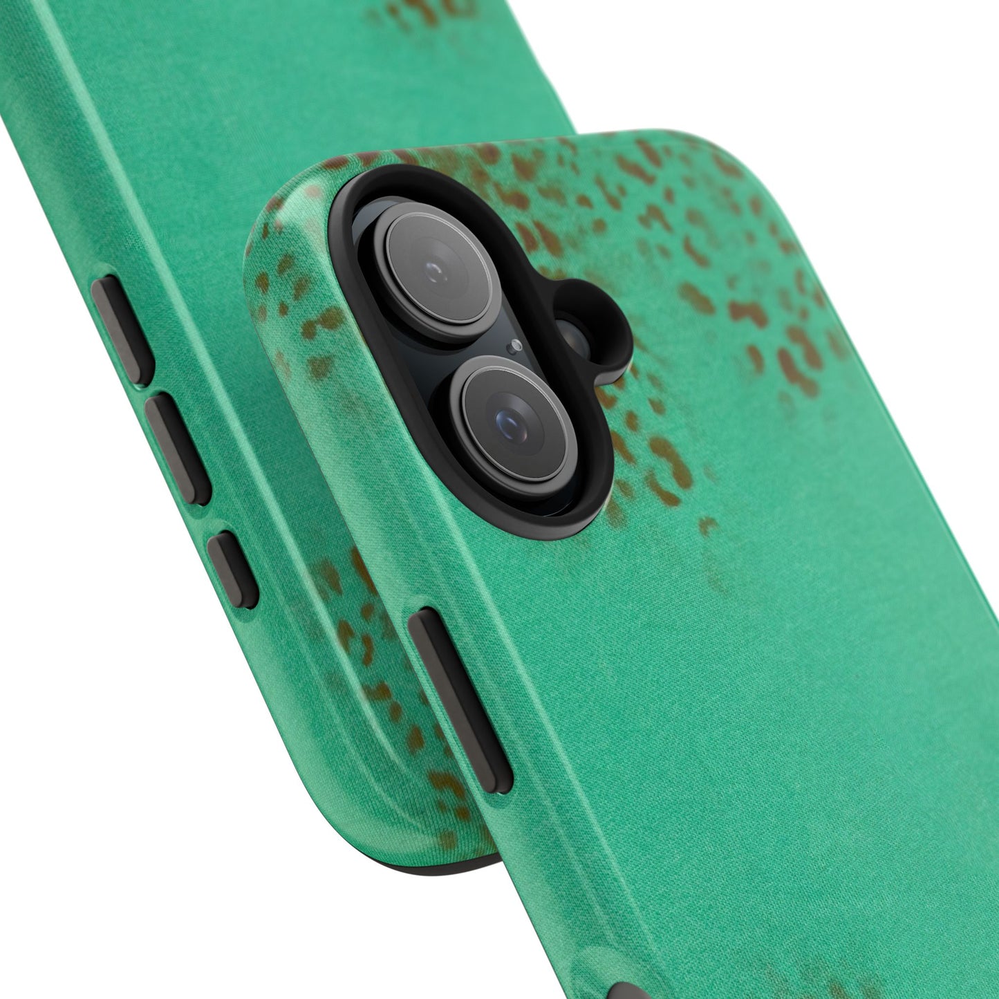 "teal cheetah" airbrush iPhone case
