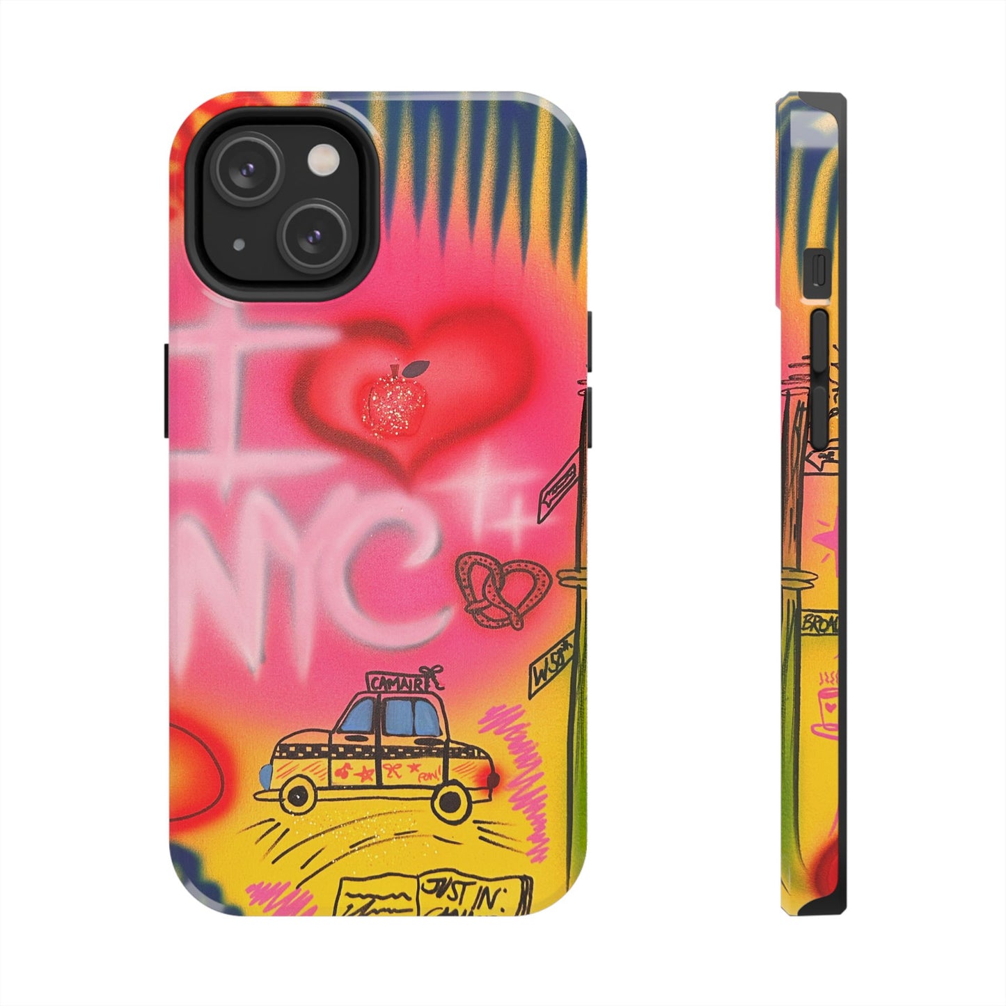 "in the city" airbrush iPhone case