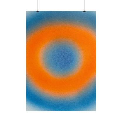 "citrus sky" airbrush rolled print