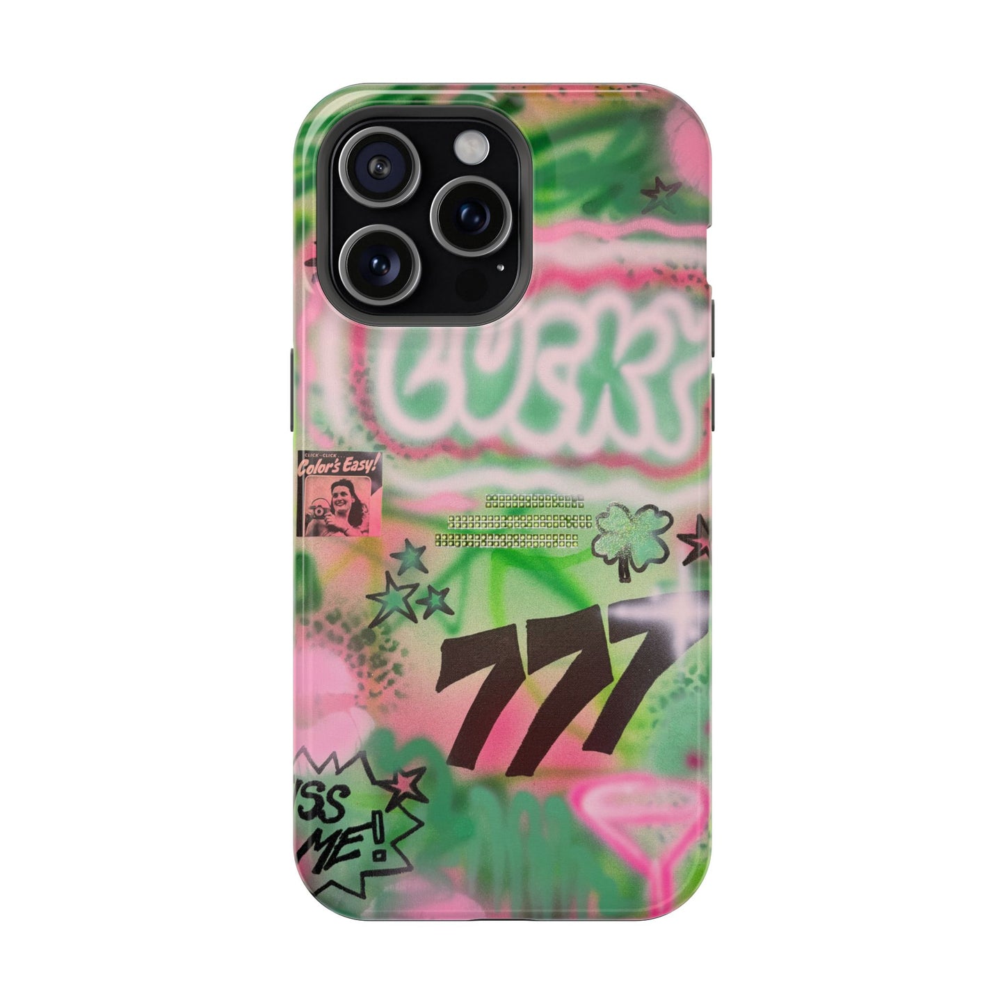 MagSafe "so lucky" airbrush iPhone case