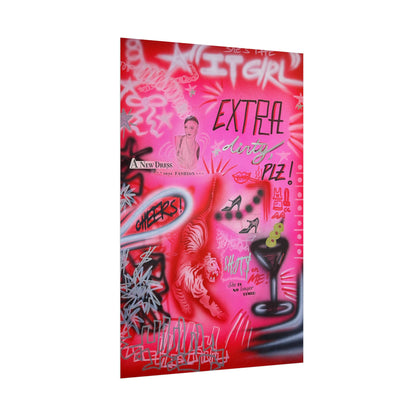 "extra dirty, plz!" airbrush rolled print