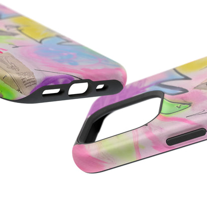 MagSafe "pastel static" airbrush iPhone case