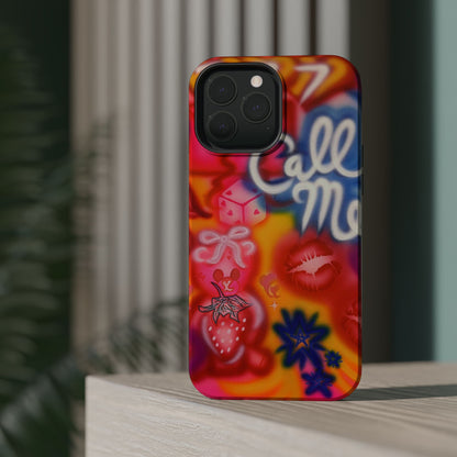 MagSafe "CALL ME!" airbrush iPhone case