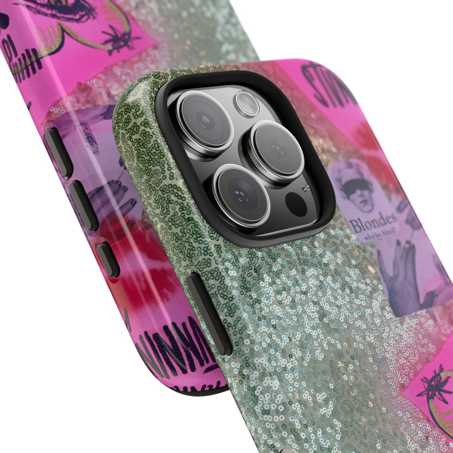 "glitter gloss" airbrush iPhone case