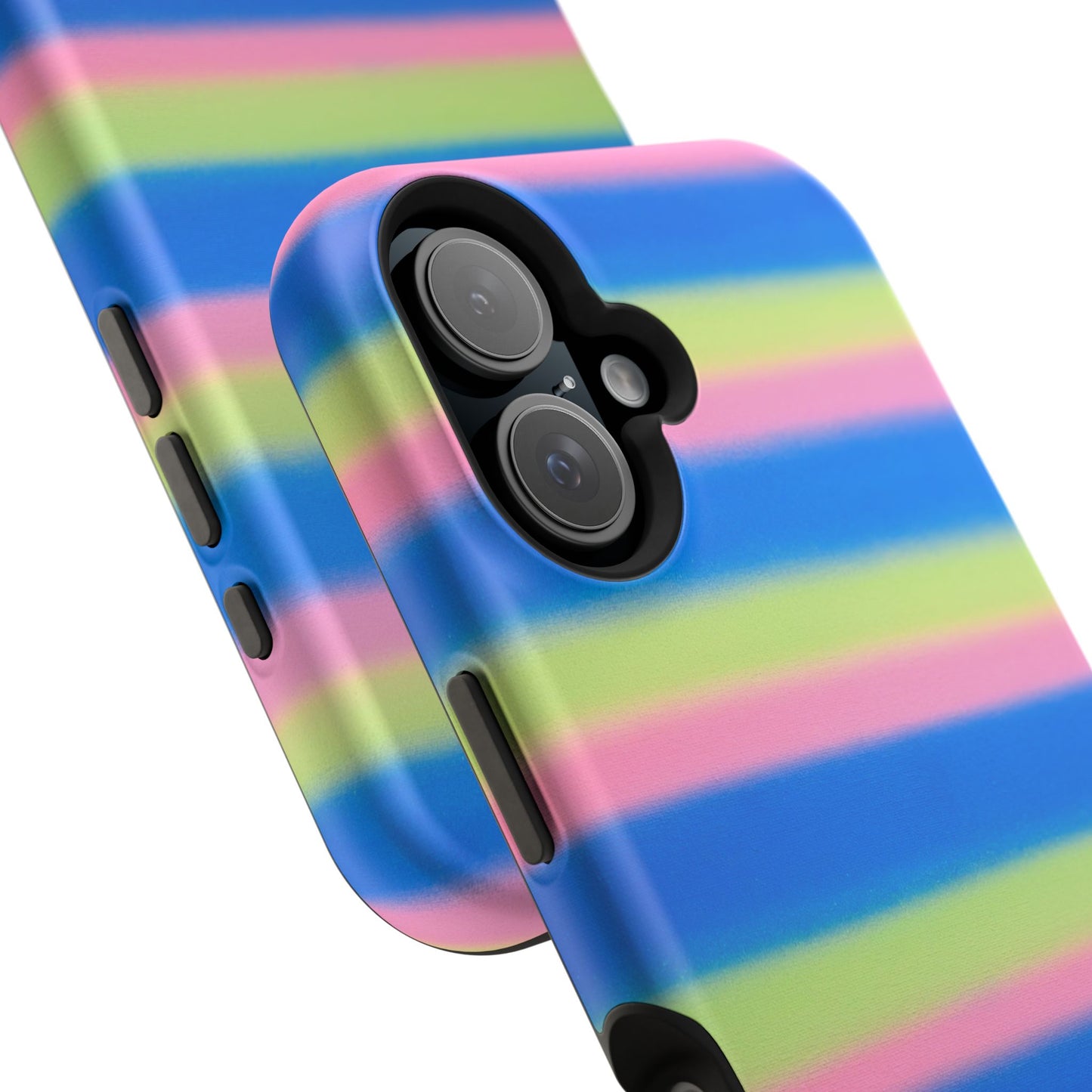 MagSafe "sherbet stripes" airbrush iPhone case