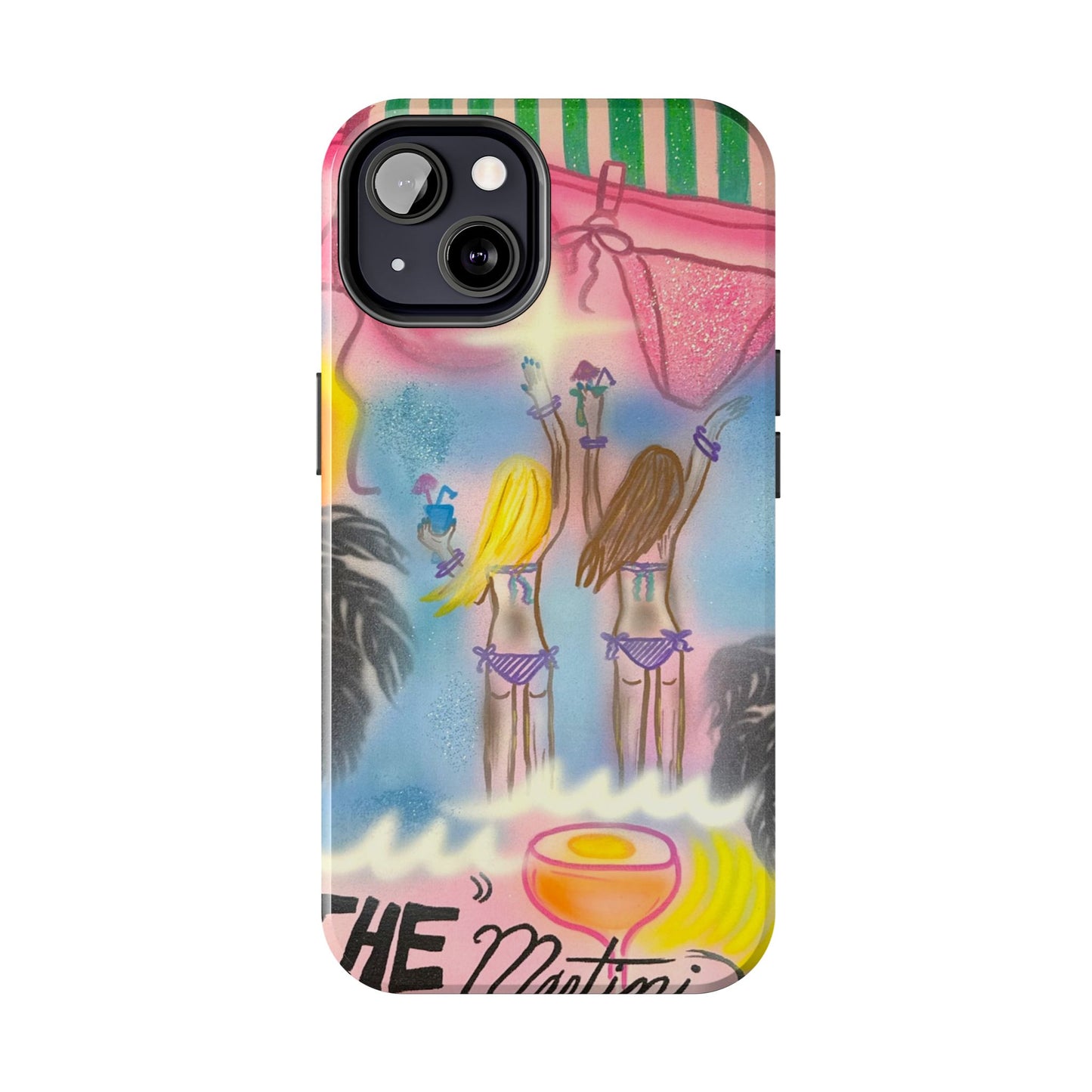 "kinis & tinis" airbrush iPhone case