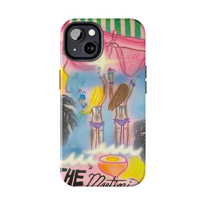 "kinis & tinis" airbrush iPhone case