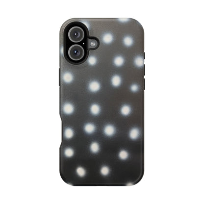 MagSafe "coconut noir polka dot" airbrush iPhone case