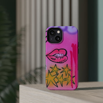 MagSafe "star drip" airbrush iPhone case