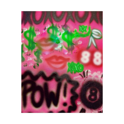 "electr!c dreamz" airbrush rolled print