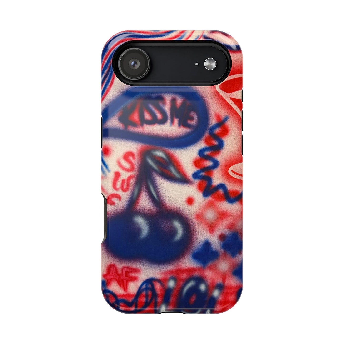 MagSafe „Kiss me“ Airbrush iPhone-Hülle