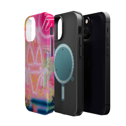 MagSafe "santa monica strawberry" airbrush iPhone case