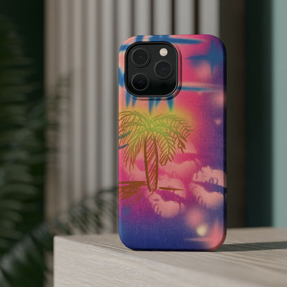 MagSafe "glowy night" airbrush iPhone case