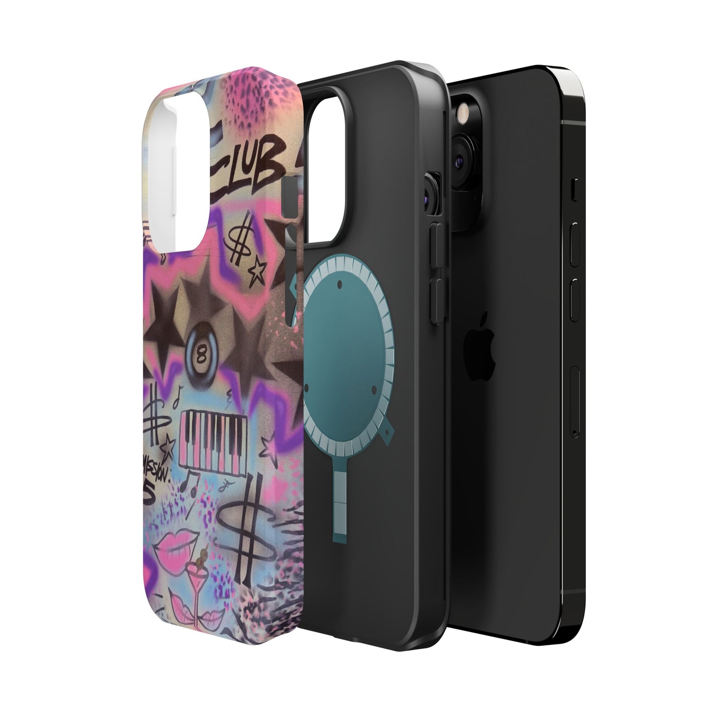 MagSafe "jazz club" airbrush iPhone case