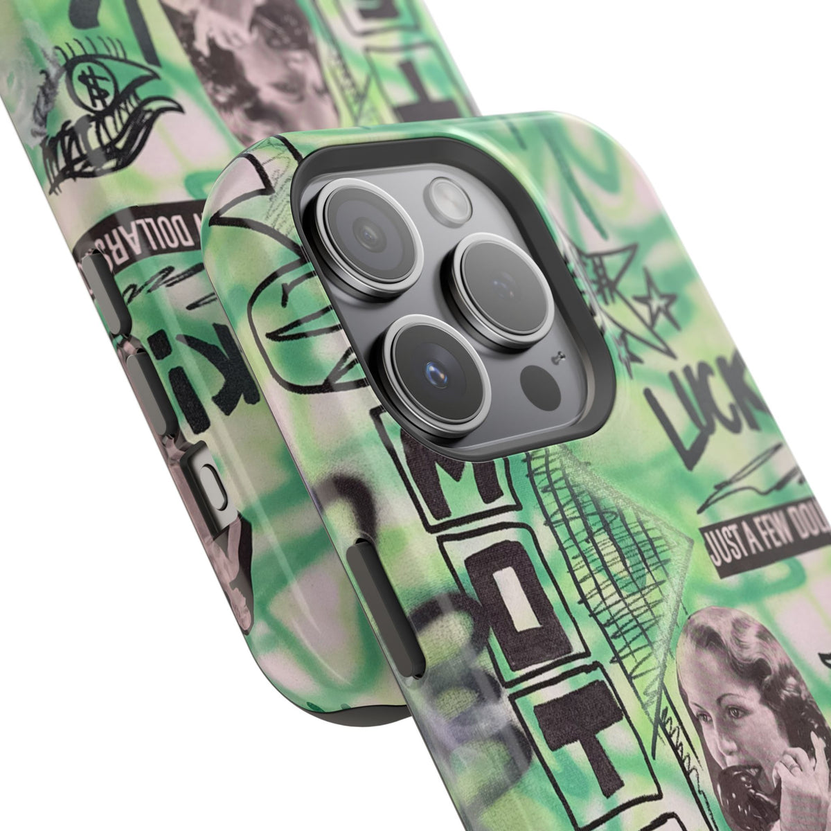 MagSafe "lust over luck" airbrush iPhone case