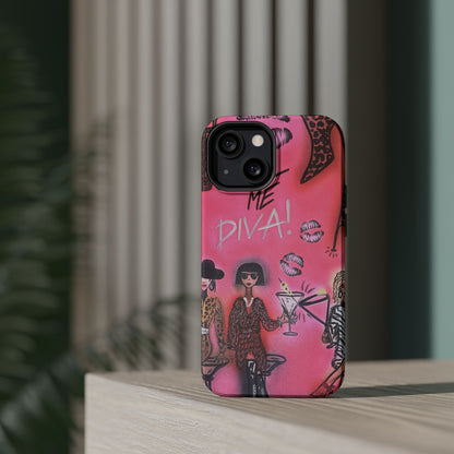 MagSafe "party diva" airbrush iPhone case
