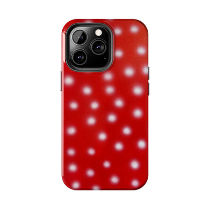 "cherry crush polka dot" airbrush iPhone case