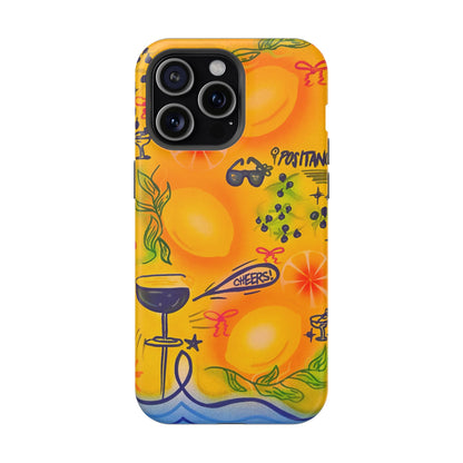 MagSafe Airbrush iPhone Hülle „citrus coastline“