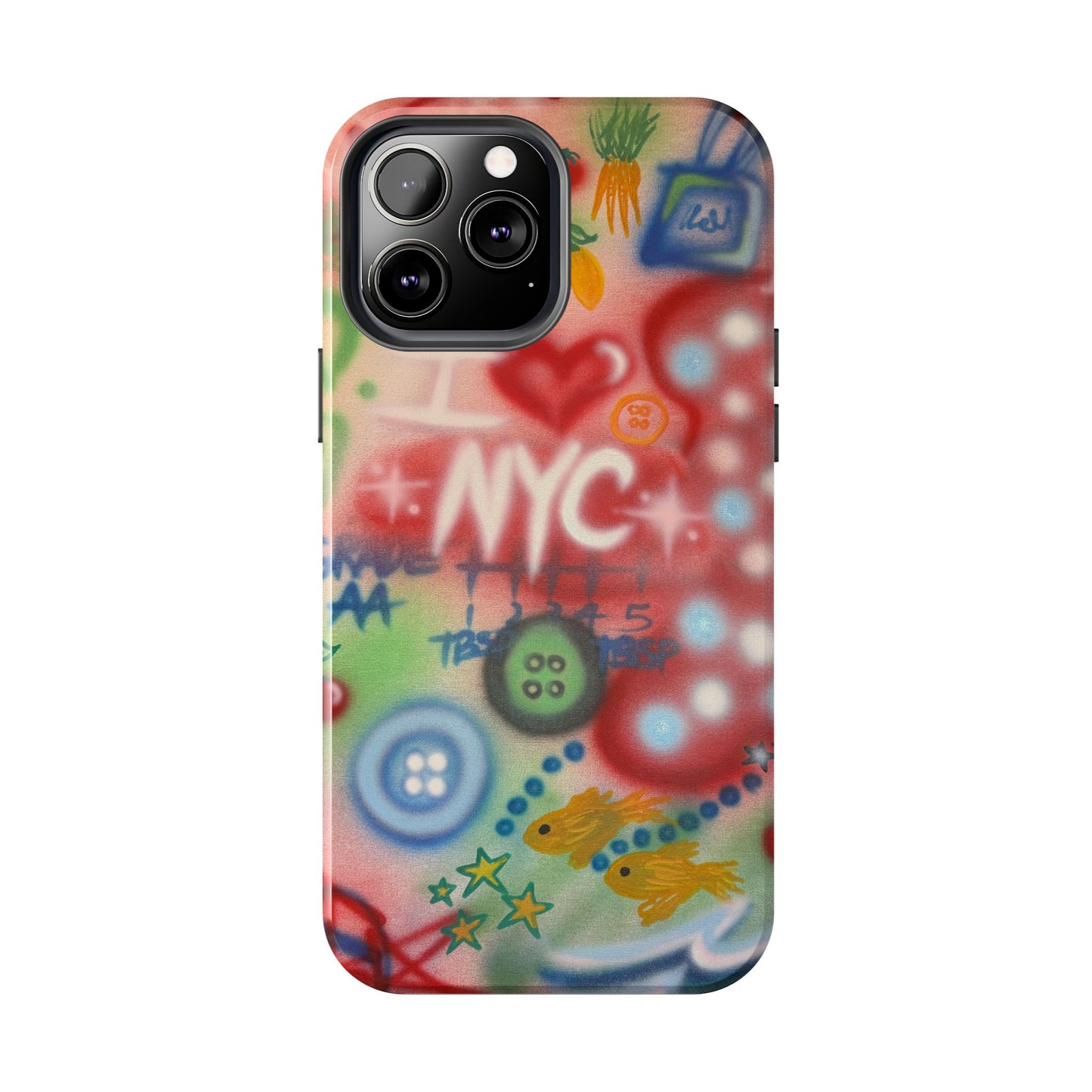 "i <3 NYC" airbrush iPhone case