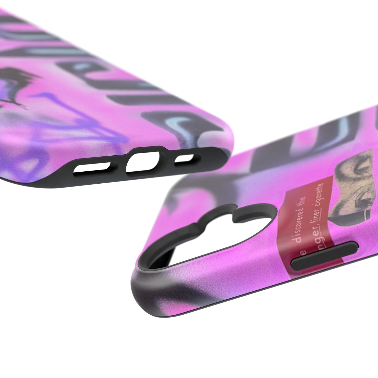 MagSafe "purple princess" airbrush iPhone case