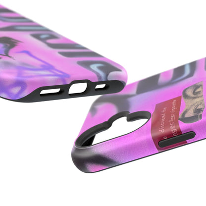 MagSafe "purple princess" airbrush iPhone case