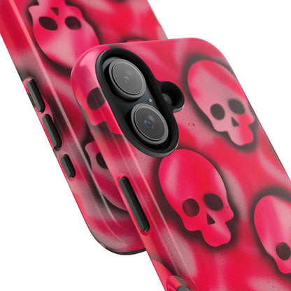"pink skully" airbrush iPhone case