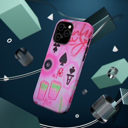 MagSafe "lucky ace" airbrush iPhone case