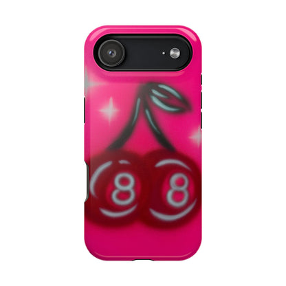 MagSafe "cherry 8ball" airbrush iPhone case