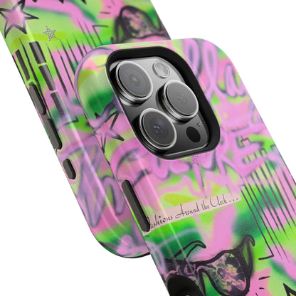 MagSafe "green camo" airbrush iPhone case