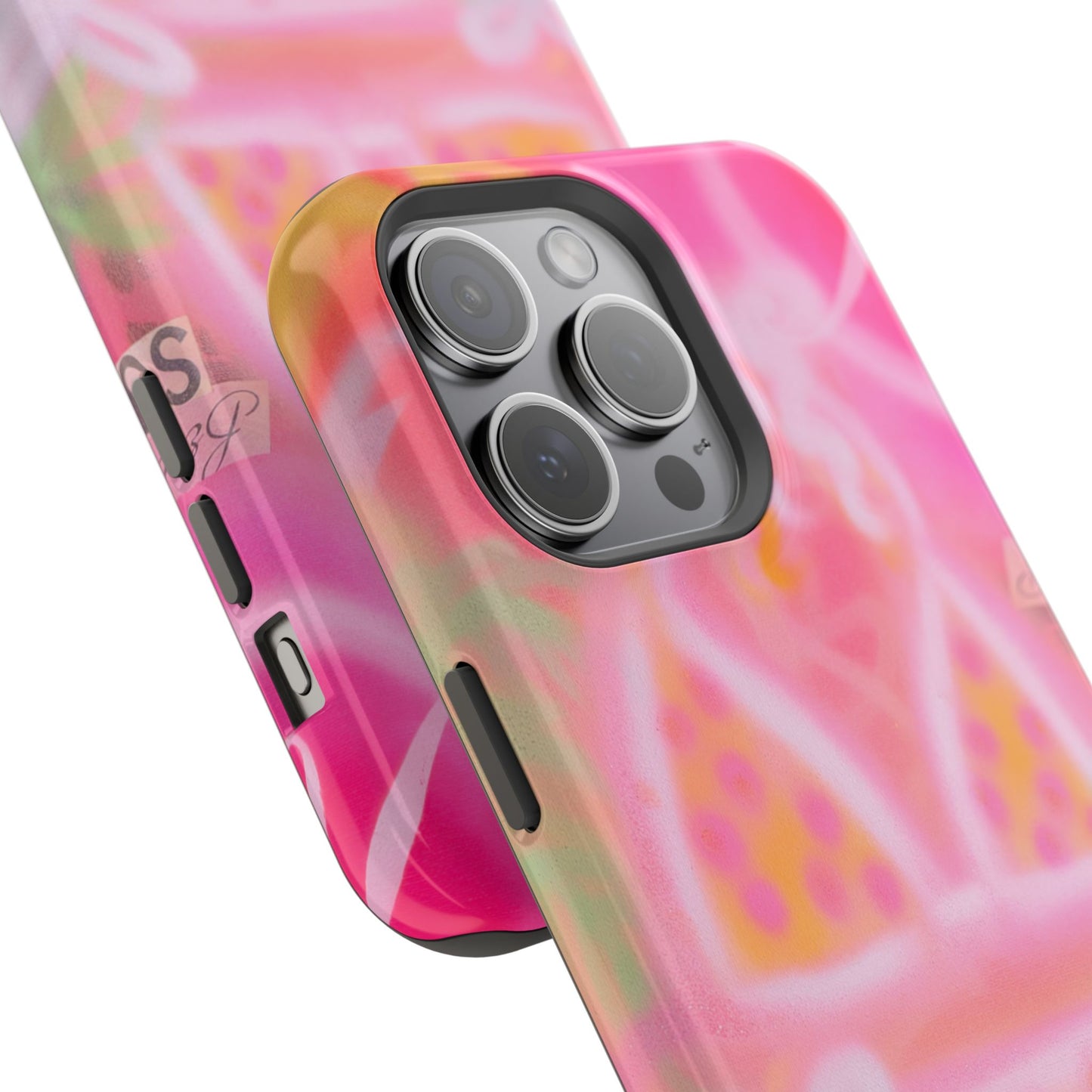 MagSafe "yellow polka dot bikini" airbrush iPhone case