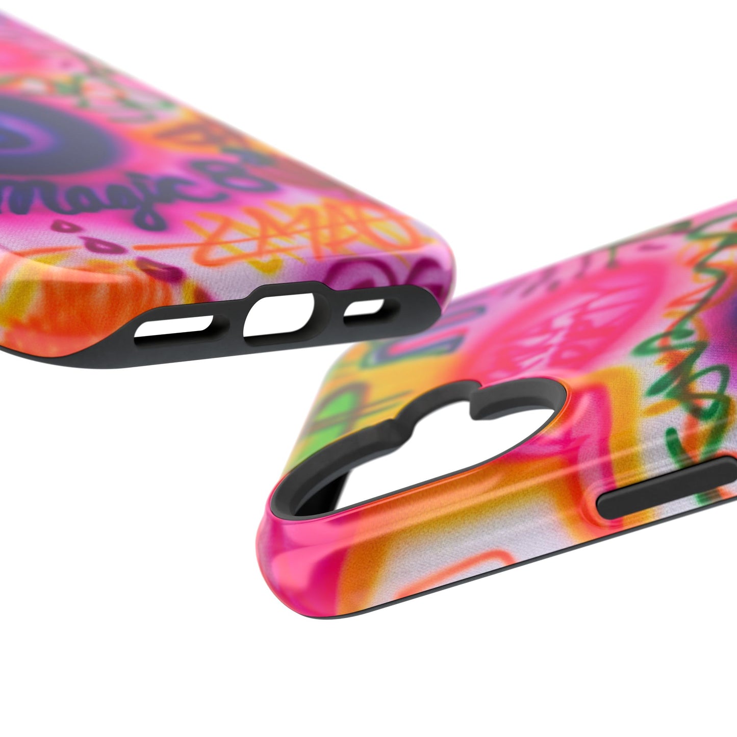 MagSafe "farbenfrohes Chaos" Airbrush-iPhone-Hülle