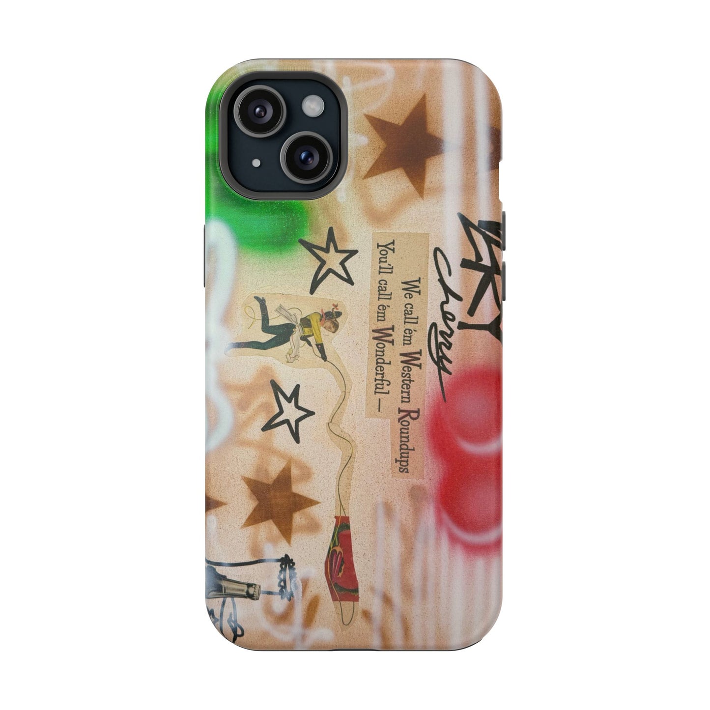MagSafe "very cherry" airbrush iPhone case