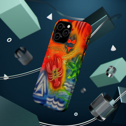 MagSafe "tipsy lobster" airbrush iPhone case