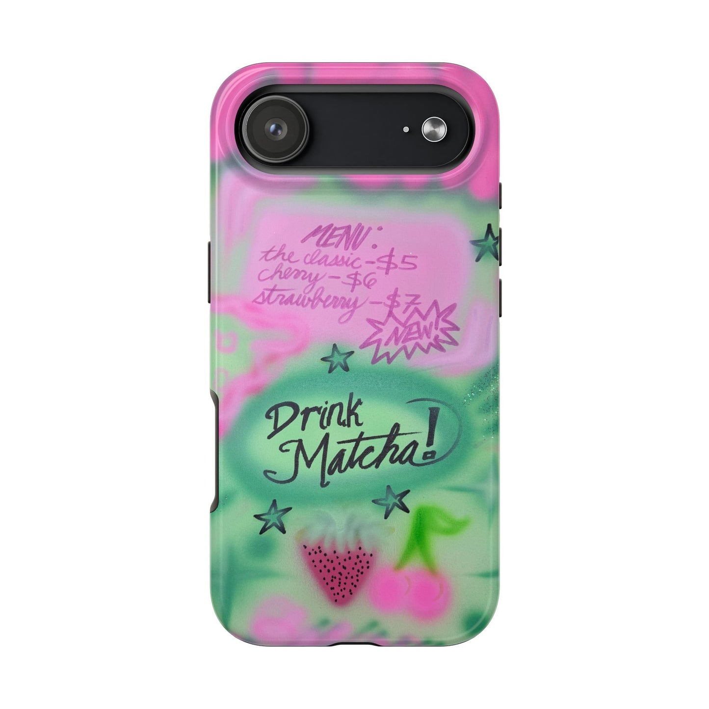 "matcha!" airbrush iPhone case