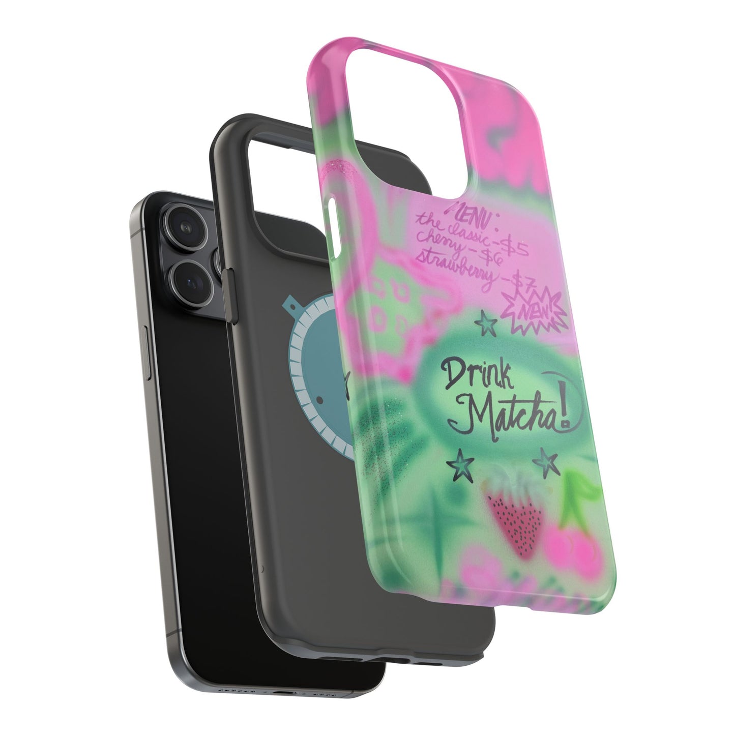 MagSafe "matcha!" airbrush iPhone case
