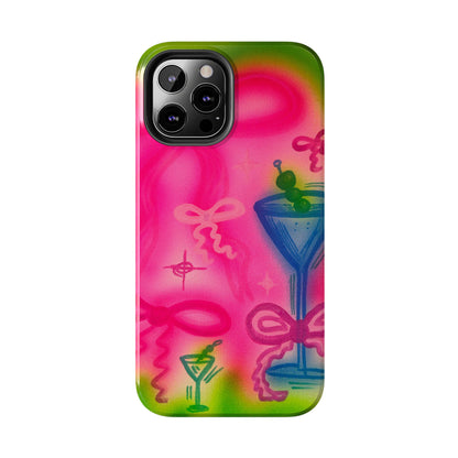 "bow martini" airbrush iPhone case