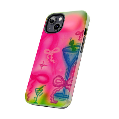 "bow martini" airbrush iPhone case